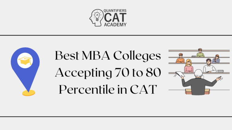 Colleges accepting 70-80 percentile in CAT