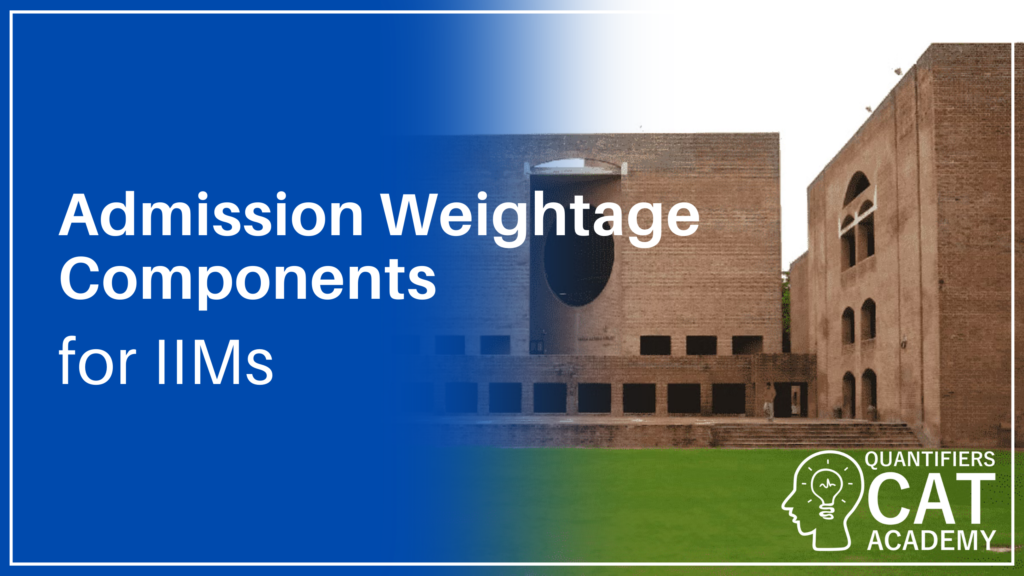 Admission Weightage Components for IIMs