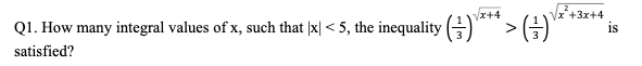 Inequalities Question 1
