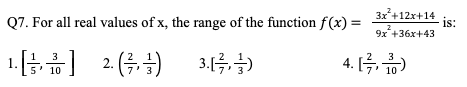 Inequalities Question 7