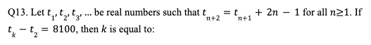 Progression and Series Question 13