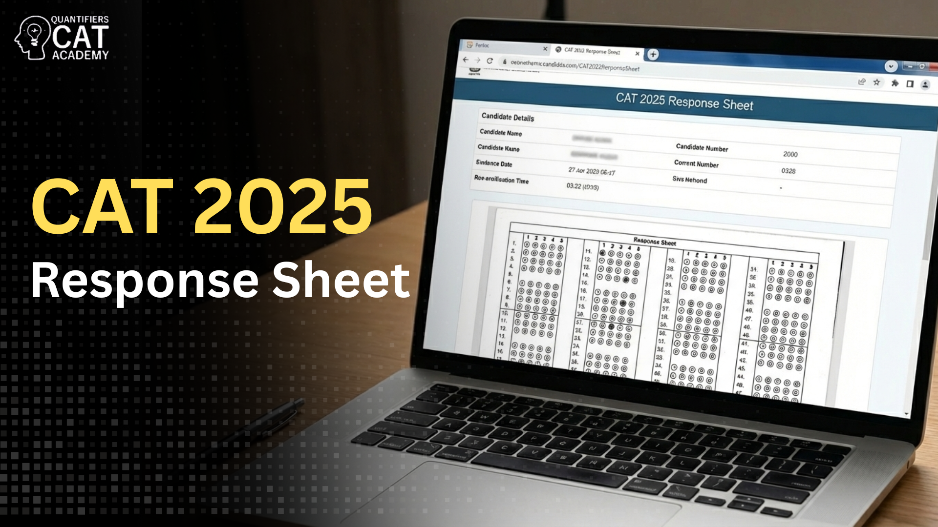 CAT EXAM Response Sheet 2025
