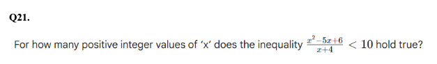 Inequalities Question 21