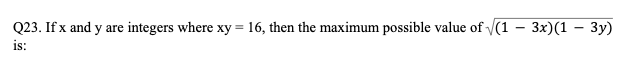 Inequalities Question 23