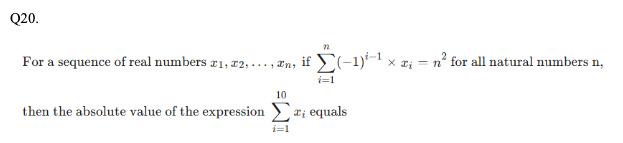 Progression and Series Question 20