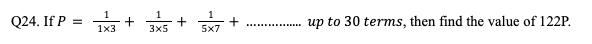Progression and Series Question 24