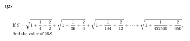 Progression and Series Question 28