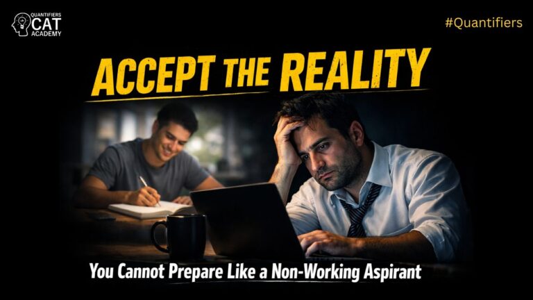 CAT Exam with Job Crack CAT 2026 with full time job