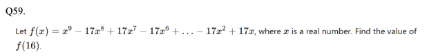 Functions Question 59