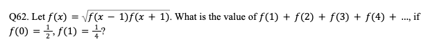 Functions Question 62