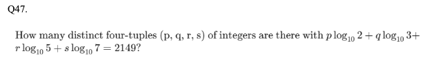 Logarithms Question 47