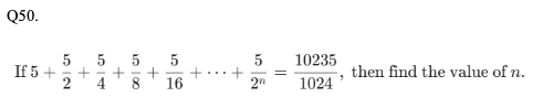 Progression and Series Question 50