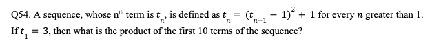 Progression and Series Question 54