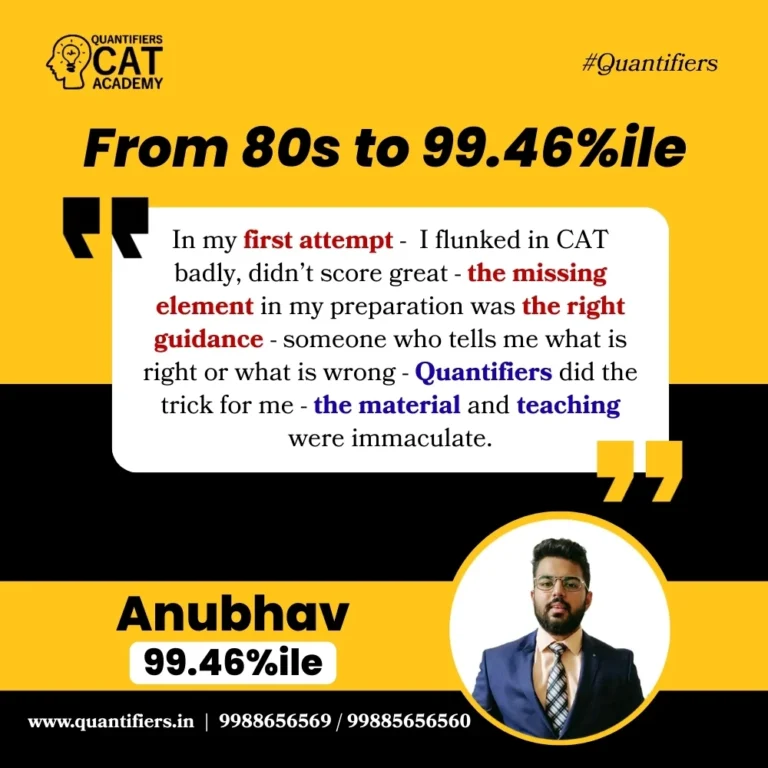 Quantifiers CAT Academy Offline Course