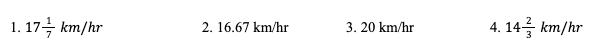 Time Speed & Distance Question 42