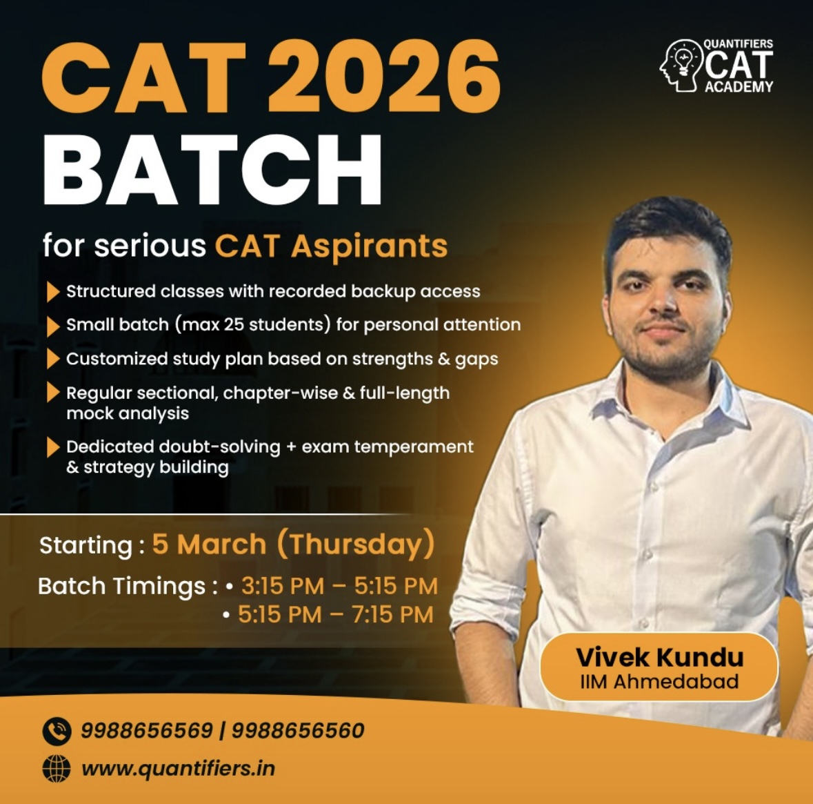 CAT 2026 Exam Online and Offline Coaching - Best CAT Coaching in India