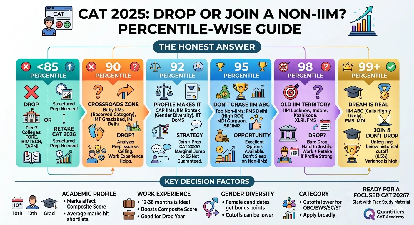 Should I drop or join a non-IIM after CAT