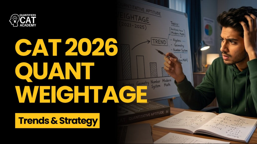 CAT 2026 Quant Weightage: Topic-Wise Trends & Strategy