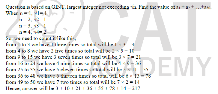 CAT 2024 Slot 1 Quant Answer 2