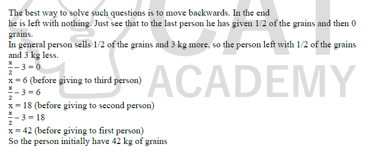CAT 2024 Slot 1 Quant Answer 7