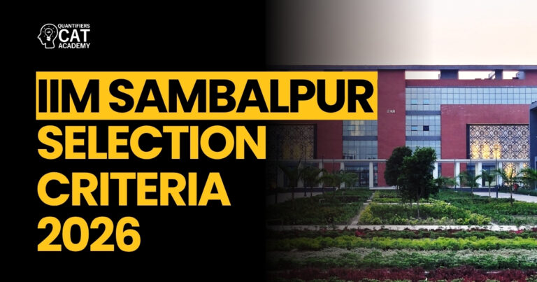 IIM Sambalpur Selection Criteria