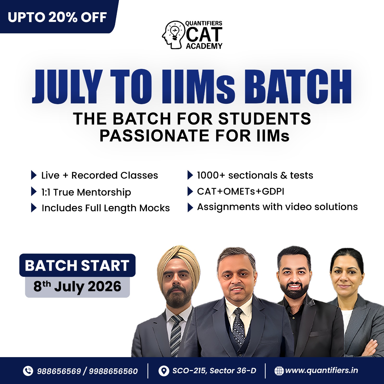 July To IIMs Batch