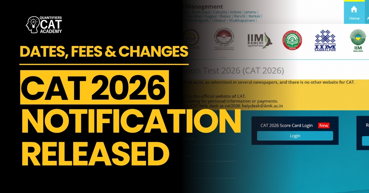 CAT 2026 notification