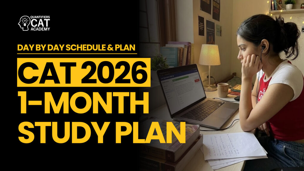 CAT 1 month study plan