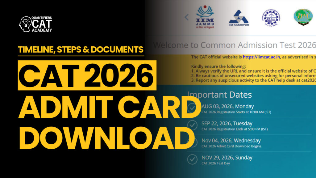 CAT 2026 admit card