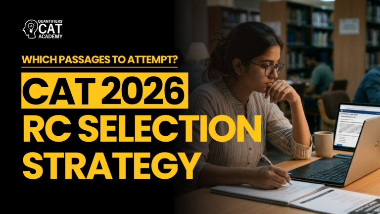 CAT RC selection strategy 2026