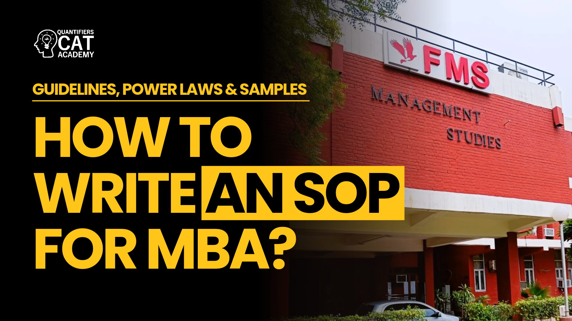 SOP for MBA