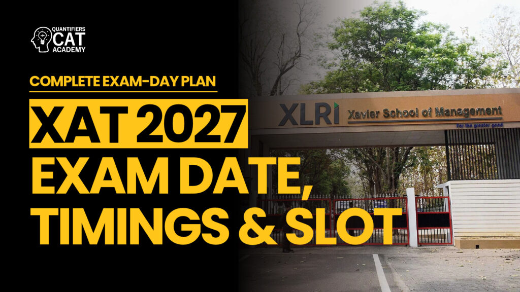 XAT 2027 exam timings